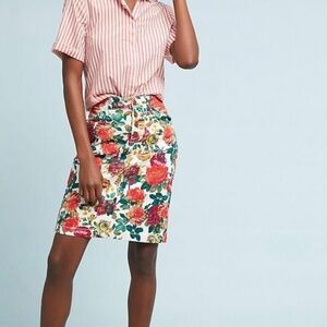 Maeve Anthropologie Denim Skirt Size 4P